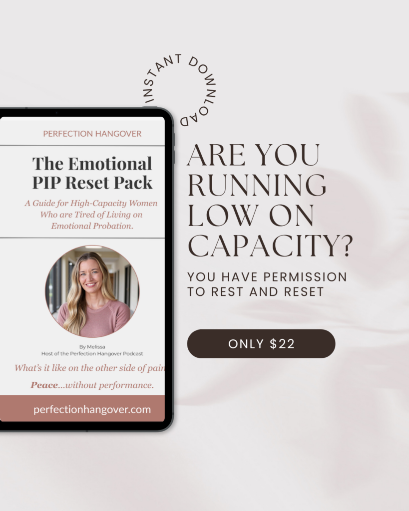 The Emotional PIP Reset Pack: A Workbook for High Capacity Women in Midlife