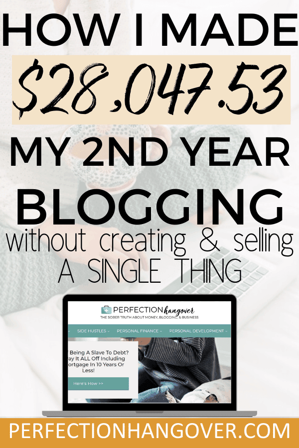 How I earned $30,000 blogging my second year without selling products or courses