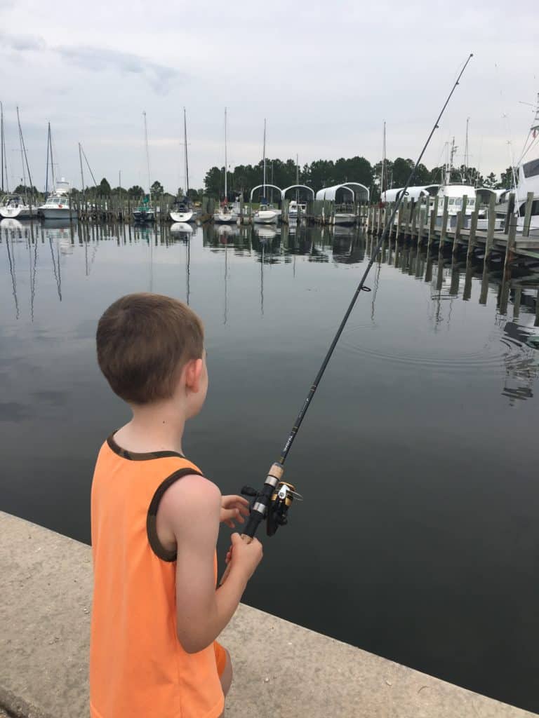 Fishing for Flounder at Port St. Joe Marina - Kids Don't Need Fishing Licenses!