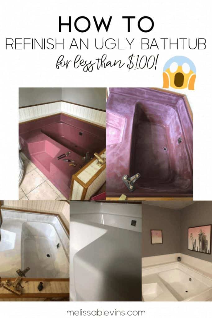 Refinishing A Bathtub Step By Step With Before During And After Photos