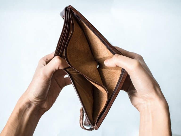 Habits of the Poor Mindset Empty Wallet