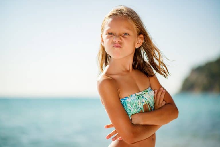 Little Girl On The Beach