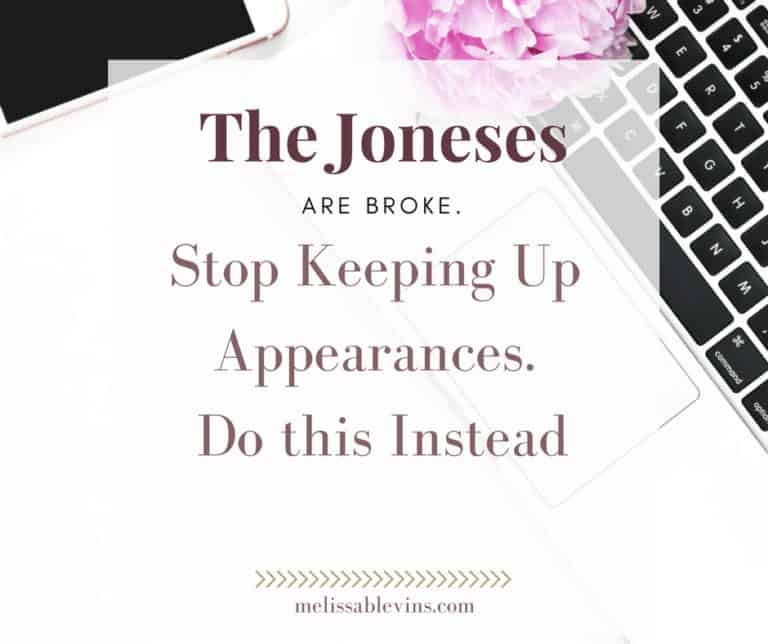 the joneses are broke melissa blevins